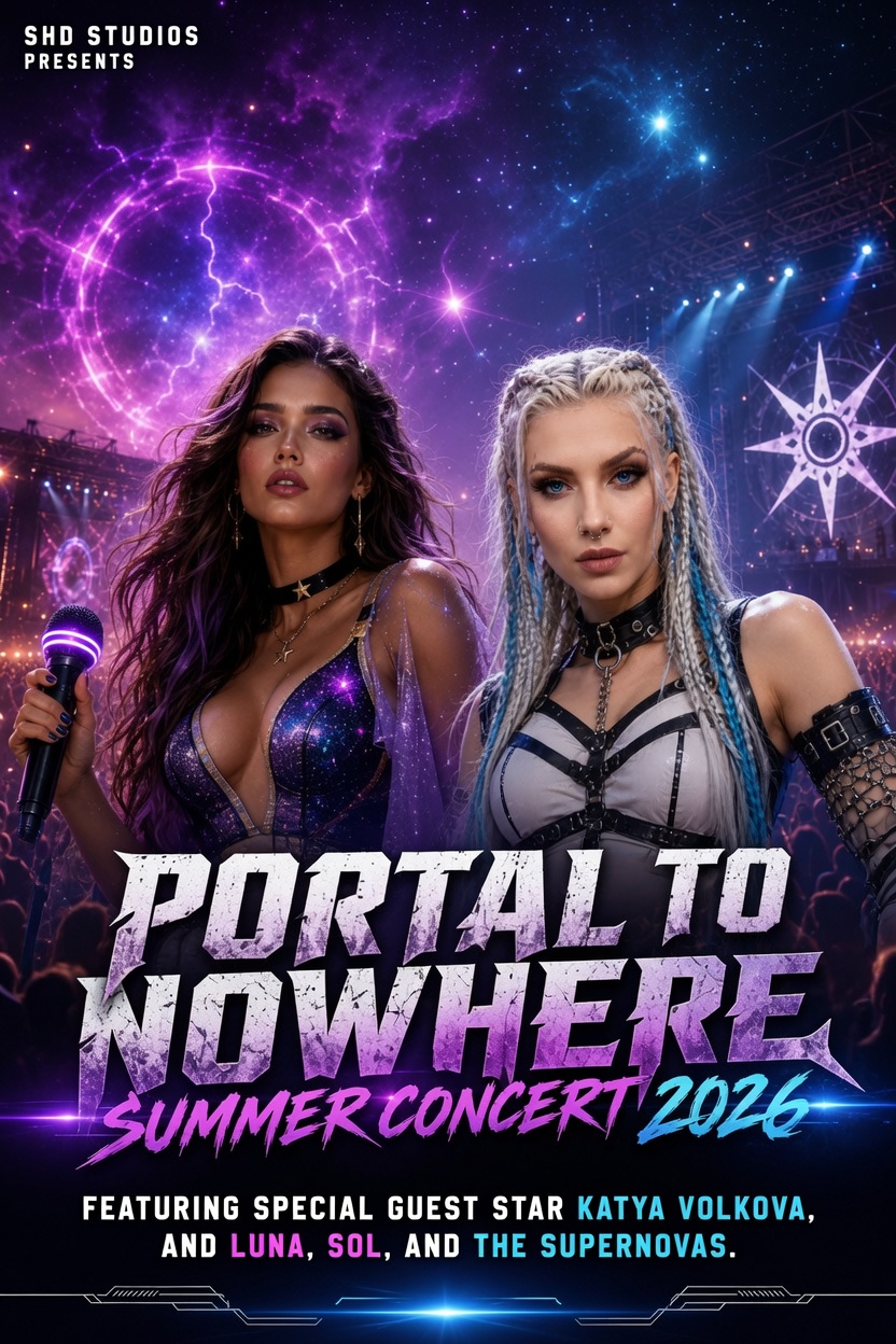 Portal to Nowhere Summer Concert 2026 featuring Katya Volkova with Luna, Sol and the Supernovas
